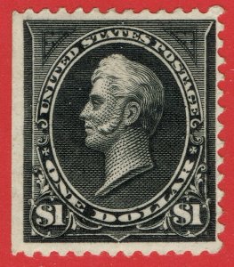 [st1487] 1894 Scott#261 MLH $1 black Perry NO WMK cv:$1200 Expertise W.T. Crowe