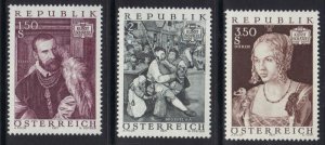 Austria  #894-896  MNH  1971  Art treasures (2nd set)