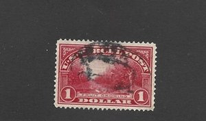 United States Scott Q12 One Dollar Parcel Post F/VF centering used