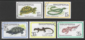 Albania 957-964  Used Short set Sc: $1.25