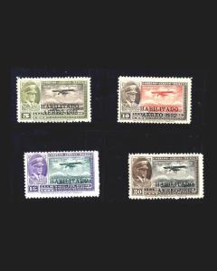 VINTAGE: MEXICO 1932 3 OG NH,1 OG HR SCOTT # C40-C43 $ 55.66 LT # MEX1931T