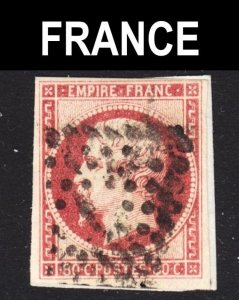 France Scott 20 VF used. Still on piece. Lot #C.  FREE...