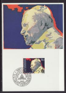 Liechtenstein 766 Pope John Paul II Maxi Card U/A FDC