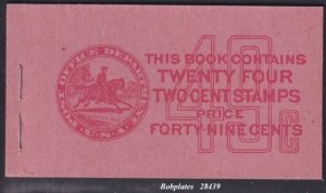BOBPLATES #BK81 Washington Complete Booklet VF MNH SCV=$14