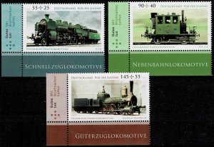 Germany 2012,Sc.#B1066-8 MNH, For Youth: Historical steam locomotives