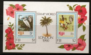 FIJI SGMS810 1990 STAMP WORLD LONDON 90 INTERNATIONAL STAMP EXHIBITION MNH