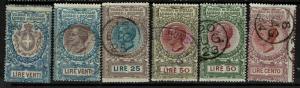 Italy 6 Tassa Lusso E Scambi 1921 Stamps, all singles, see notes - S6087