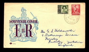 Australia 1959 QE2 FDC / Royal Cachet / Tiny Cnr Crease - L14404