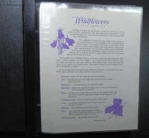 1992 WILDFLOWERS 50 States Sc 2647-2696 set of 50 FDCs with PCS pages album