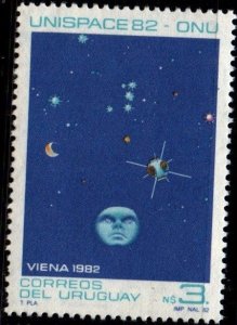 1982 Uruguay 2nd UN conference on peaceful uses outer space Vienna #1124 ** MNH