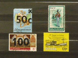 7853   Guyana   Used # 374, 394, 588, 663              CV$ 6.50