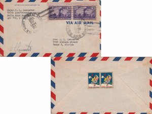 United States A.P.O.'s 3c Transcontinental Railroad (2) 1944 U.S. Army Postal...