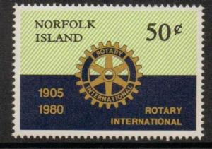 NORFOLK ISLAND SG235 1980 ROTARY MNH