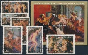 Sao Tomé e Príncipe stamp Rubens + block 1977 Mi 452-457 + 2 WS239009