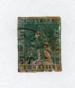 Tuscany - Sc# 7 Used  (nibbed lower edge)    -     Lot 0224285