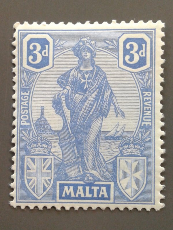 Malta 105 F-VF MLH. Scott $ 6.50