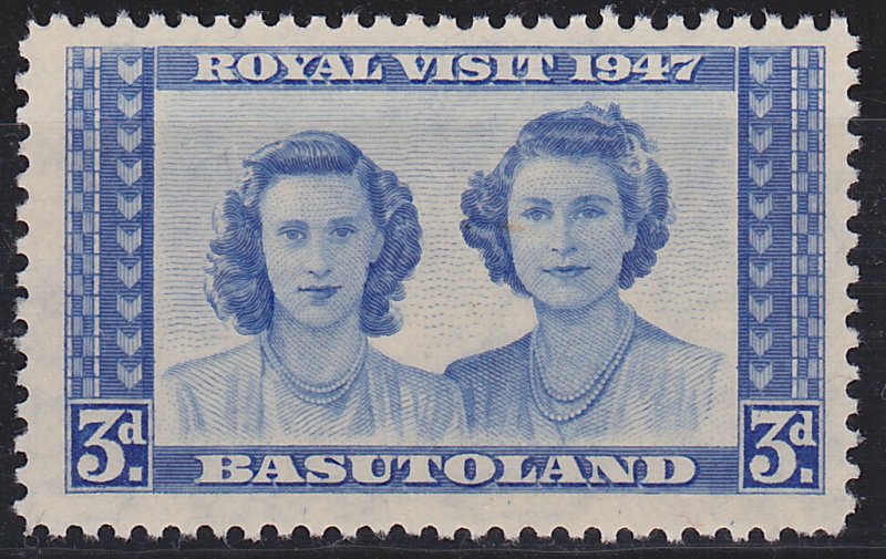 Basutoland, Princesses, Royal Visit Sc.37,  Mint light hinge