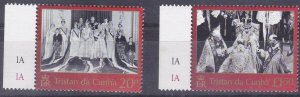 SC732-3 Tristan da Cunha 2003 Queen Elizabeth II Golden Jubilee set MNH