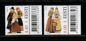 Estonia 524-525 Set MNH Costumes