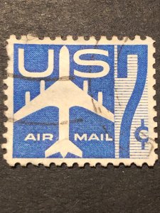 US Air Mail postage, stamp mix good perf. Nice colour used stamp hs:4