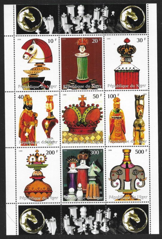 Niger Chess m.s. MNH