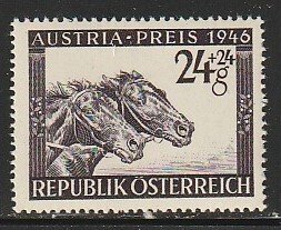 1946 Austria - Sc B180 - MNH F - 1 single - Race Horses