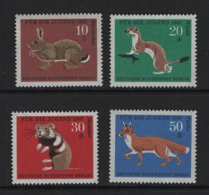 Germany  Berlin   #9NB45-9NB48  MNH  1967 child welfare animals