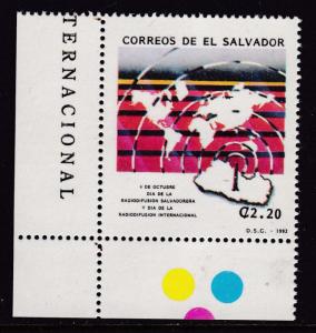 El Salvador 1992  Salvadorian Radio Broadcasting  VF/NH(**)