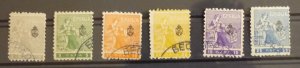 Serbia c1911 Newspaper Stamps - 6 Different - Beograd Cancel US 4 