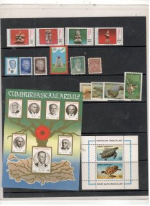 TURKEY COLLECTION ON STOCK SHEET, ALL MINT