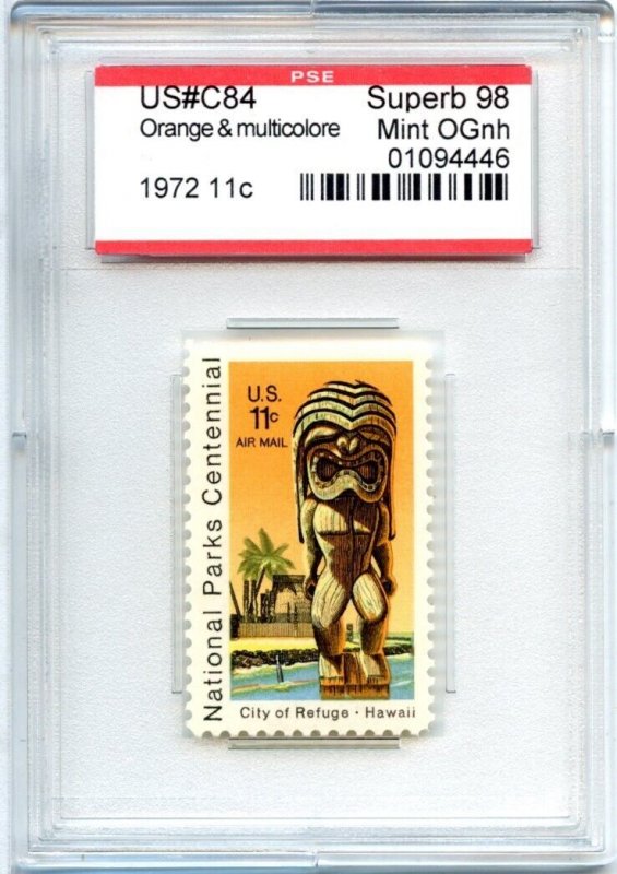 US SCOTT #C84 MINT-SUPERB-OG-NH GRADED 98 PSE ENCAPSULATED SMQ $45 (7/31/24 GP)