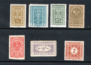 AUSTRIA MNH VF Early Stamps