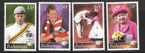 BAHAMAS SG1625/8 2012 VISIT OF PRINCE HARRY MNH