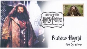 AO-4835-2, 2013, Harry Potter, FDC, Add-on Cachet, Pictorial Postmark, Rubeus Ha