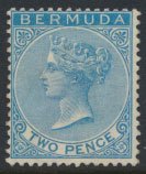 Bermuda  SG 25 SC# 20 MLH  Blue    see details and scans