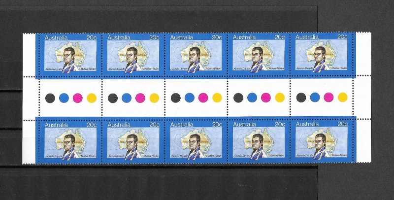 Australia - 1980 Australia Day - Traffic Light Gutter Block MNH Sc726