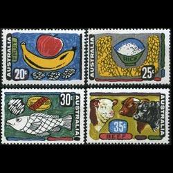 AUSTRALIA 1972 - Scott# 519-22 Farm Products Set of 4 NH creases