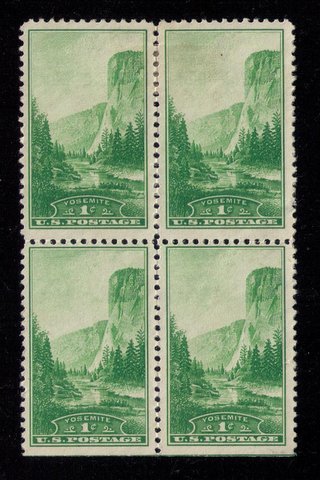 #740 MintNo Gum Block Of Four National Parks Year Issue F-VF