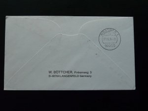 special flight cover Paris Rostock via Hamburg Lufthansa 1994