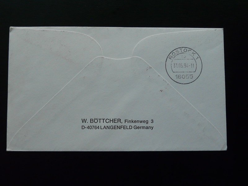 special flight cover Paris Rostock via Hamburg Lufthansa 1994