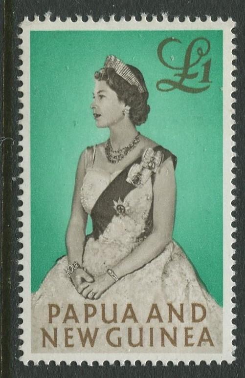 Papua New Guinea.- Scott 163 - Definitives - 1961 - MLH - 1 Pound Stamp