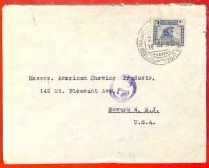 aa0272  - IRAQ  - POSTAL HISTORY -  COVER to  the USA  1939