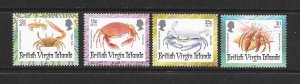 BRITISH VIRGIN ISLANDS #869-72 CRABS  MNH