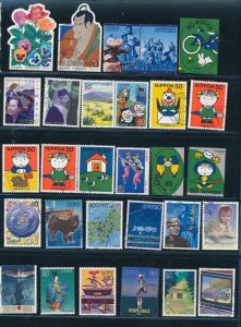 D391232 Japan Nice selection of VFU Used stamps