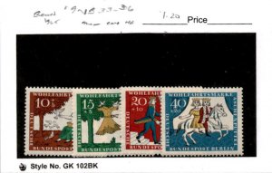 Germany - Berlin, Postage Stamp, #9NB33-9NB36 Mint NH, 1965 Cinderella (AG)