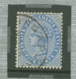 Straits Settlements #45v Used Single