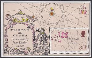 Tristan da Cunha #293 s/sheet F-VF MNH ** Early Charts and Maps