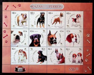 MEXICO Sc 2567 NH MINISHEET OF 2007 - DOGS - (CT5)