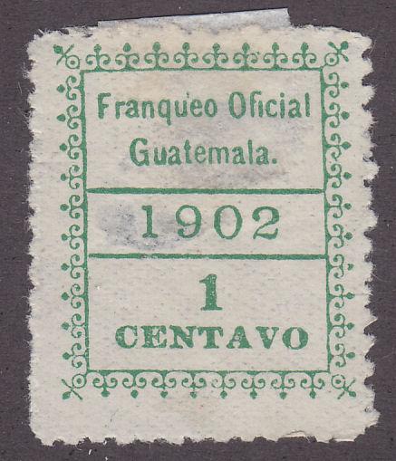 Guatemala O1 Numeral Issue 1902