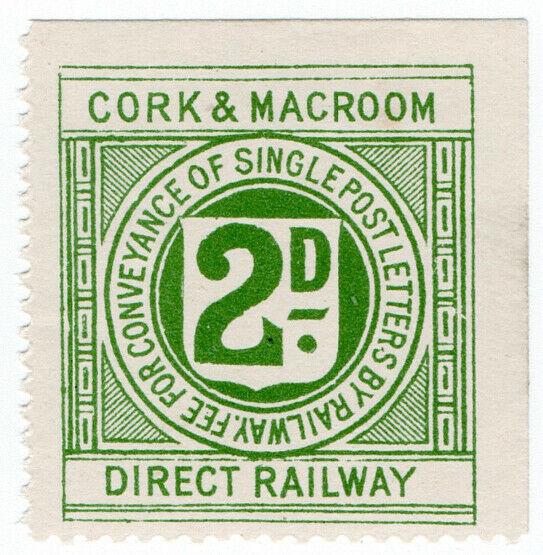 (I.B) Cork & Macroom Direct Railway : Letter Stamp 2d